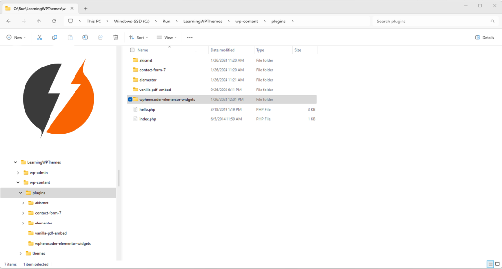 setting up folder structure
