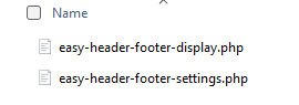 Files Inside Includes Folder